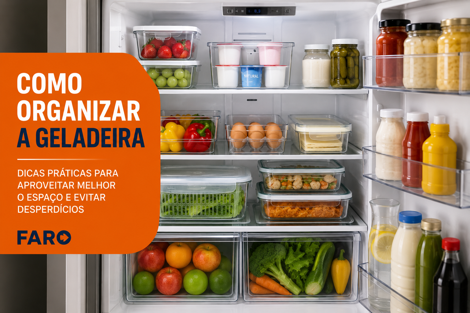Como organizar a geladeira e aproveitar melhor o espaço