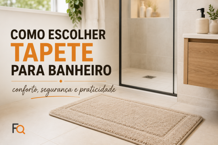 Tapete de banheiro em frente ao box em banheiro claro