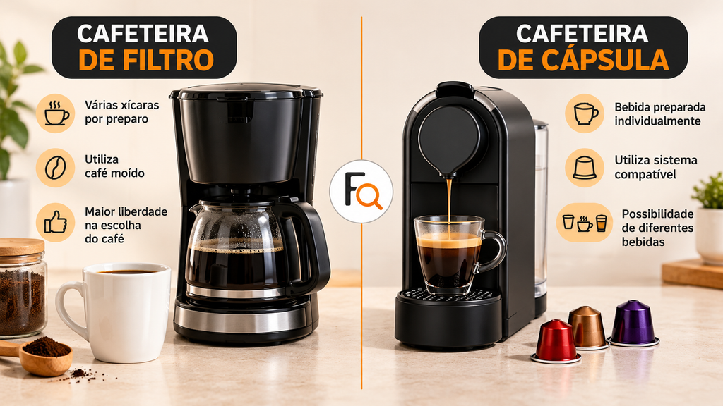 Cafeteira elétrica ou de cápsula: comparação entre os dois tipos