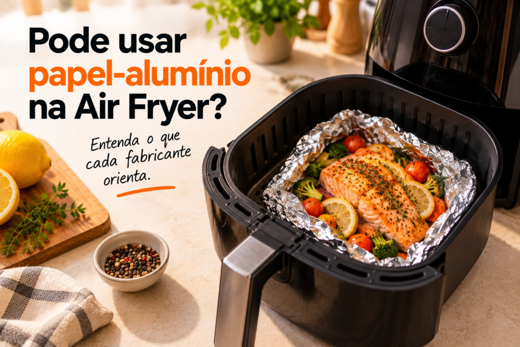 Pode colocar papel alumínio na Air Fryer? Entenda os cuidados